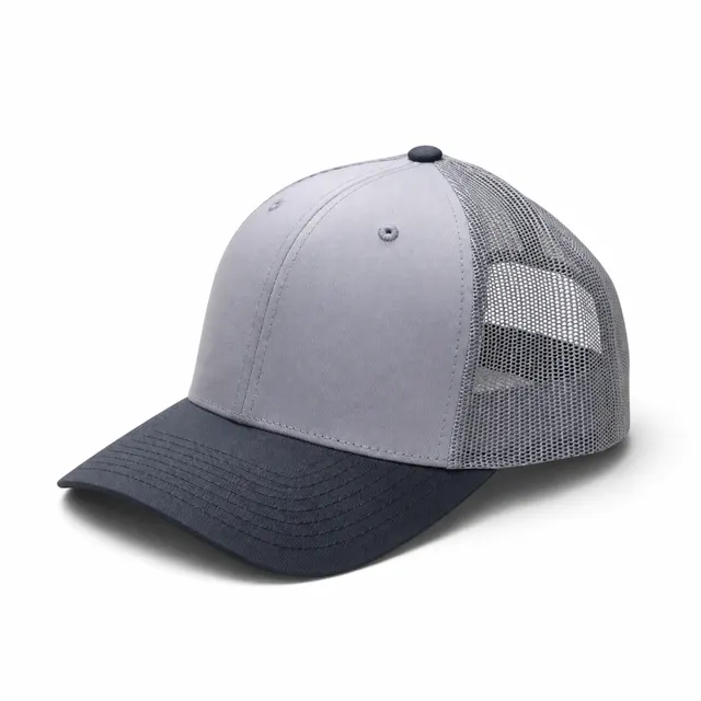 Trucker Cap Navy Grey Silver Mesh