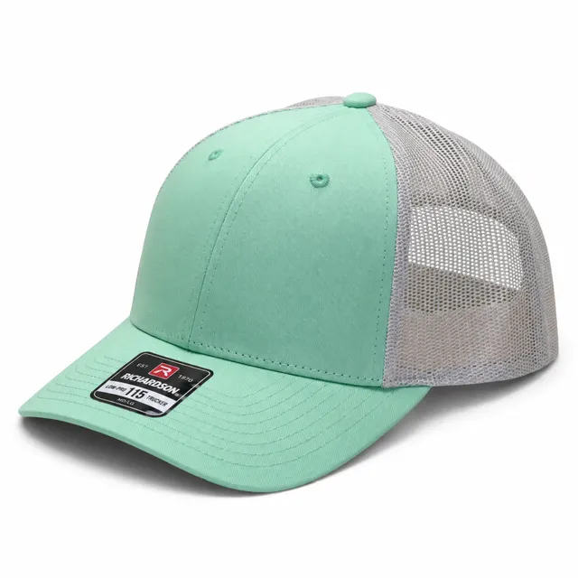 Trucker Cap Mint Green with Silver Mesh