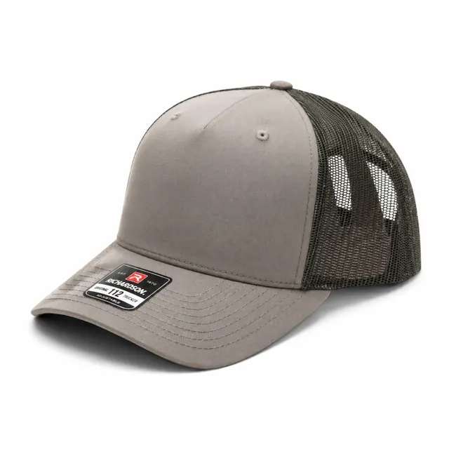 Trucker Cap Light Grey Black Mesh