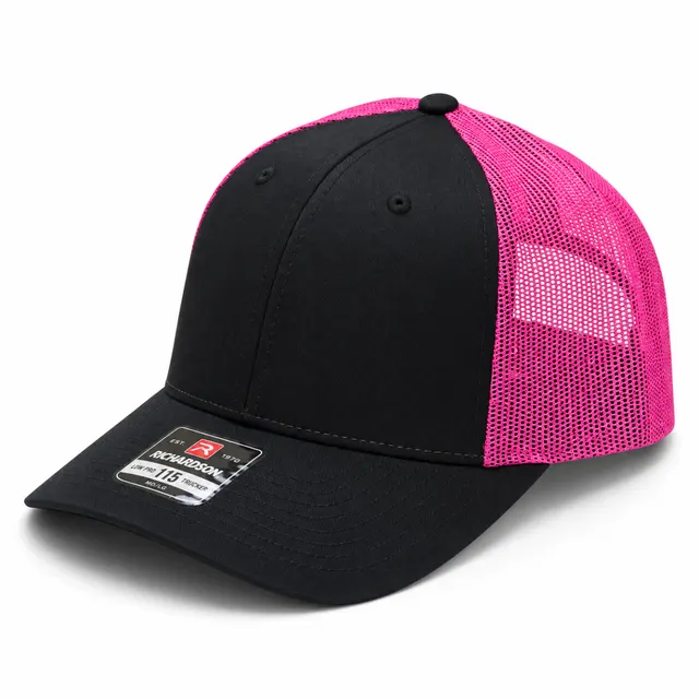 Trucker Cap Neon Pink Black Mesh 